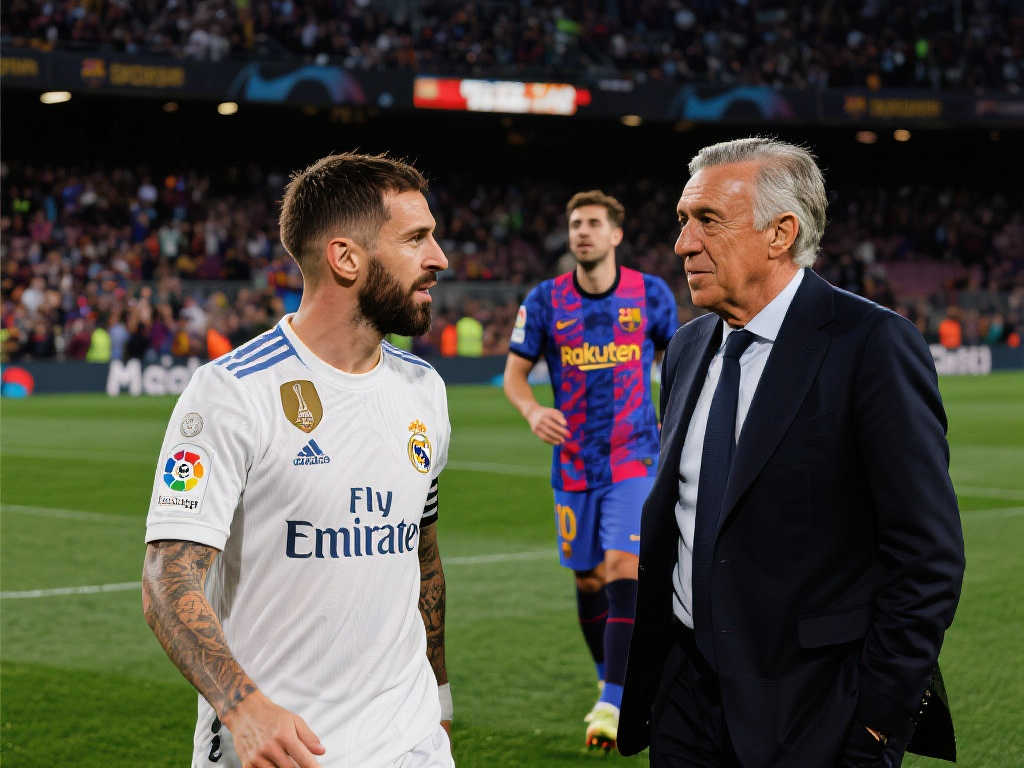 国家德比再燃战火！皇马挑战巴萨，安切洛蒂能否挽回颜面完美谢幕？